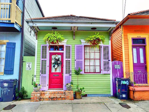Colorful houses in the Marigny