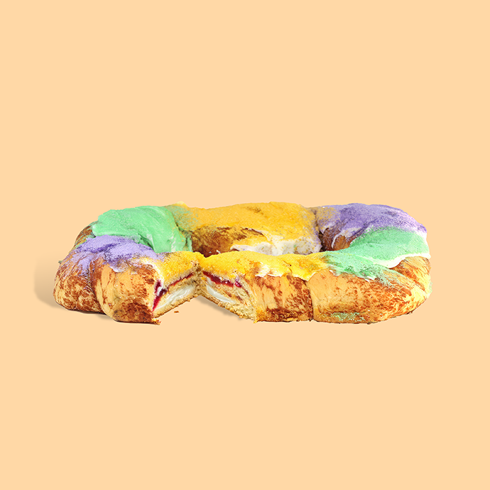 Strawberry Cream Cheese King Cake