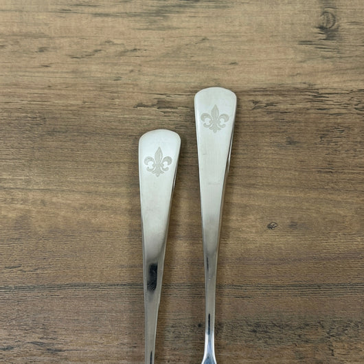 Fleur de Lis Gumbo Spoon engraving detail