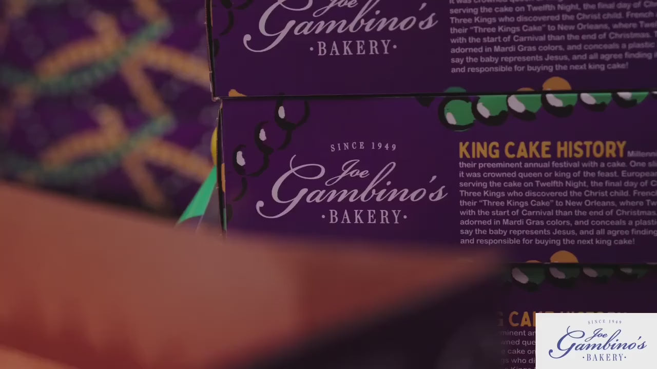King Cake 6 Pack Traditional – Joe Gambino's Bakery