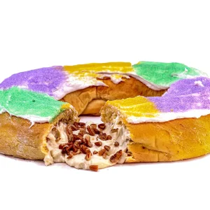 Pecan Praline Filled King Cake