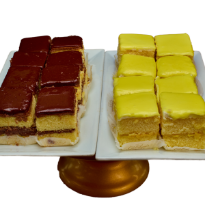 Chocolate and Lemon Doberge Squares