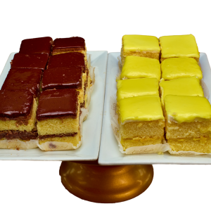 Chocolate and Lemon Doberge Squares