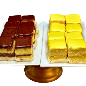 Chocolate and Lemon Doberge Squares