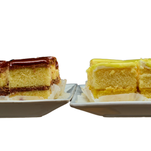 Chocolate and Lemon Doberge Squares