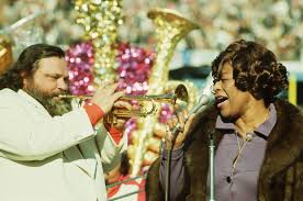 Ella Fitzgerald and Al Hirt at an event for Super Bowl VI in 1972.