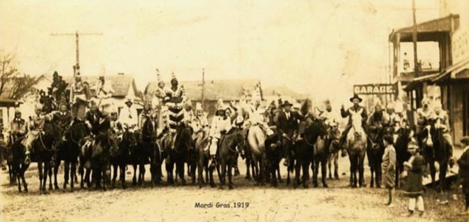 1919 Mardi Gras celebrations in Eunice, Louisiana