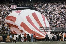 A hot air balloon crashed into the stands during the Super Bowl IV pregame show.