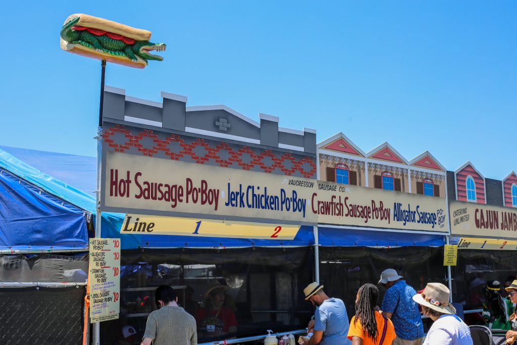 Bruce Springsteen performing at Jazz Fest in 2012, less than a decade after his iconic post-Katrina performance.