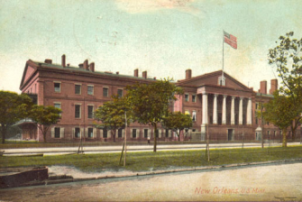 This postcard from 1907 shows the Old U.S. Mint shortly before it was decommissioned by the federal government.